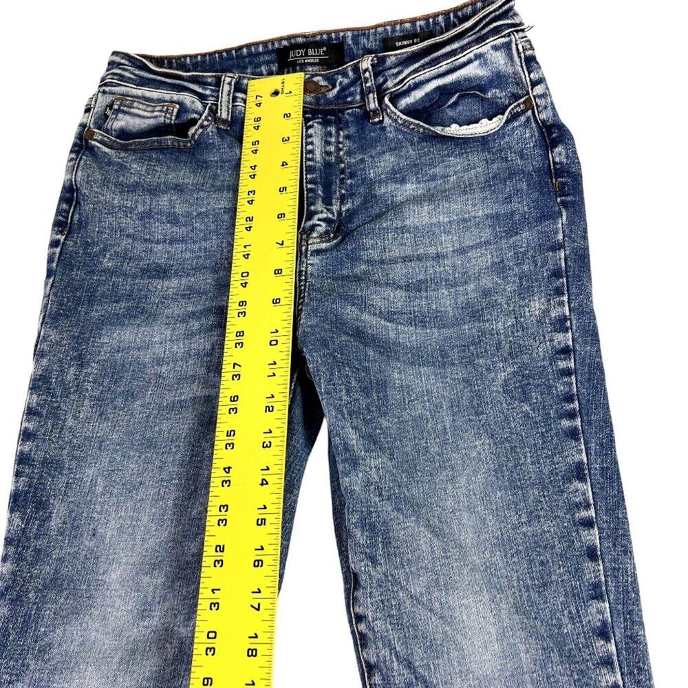 Judy Blue Jeans Womens 11/30 Blue Skinny Fit Acid Wash Stretch Denim JB88158 - Picture 10 of 13